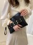 Studded Decor Square Bag