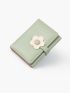Two Tone Floral Detail Small Wallet
