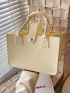 Minimalist Felt Top Handle Bag