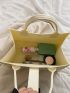 Minimalist Felt Top Handle Bag
