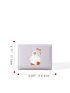 Cartoon Duck & Letter Embroidered Small Wallet