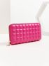 Geometric Embossed Long Wallet