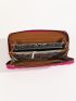 Geometric Embossed Long Wallet