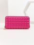 Geometric Embossed Long Wallet