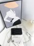 Minimalist Geometric Pattern Square Bag