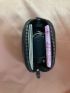 Crocodile Embossed Zipper Around Coin Purse