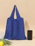 Minimalist Solid Shopper Bag