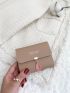 Letter Graphic Fold Small Wallet