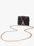 Embossed Detail Flap Neck Pouch