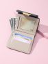 Leaf Decor Flap Small Wallet