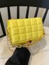 Mini Minimalist Stitch Detail Square Bag