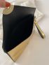 Crocodile Embossed Twist Lock Square Bag