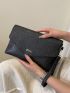 Minimalist Snap Button Square Bag