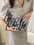 Zebra Striped Pattern Square Bag