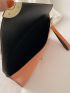 Crocodile Embossed Twist Lock Square Bag