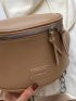 Patch Detail Saddle Bag