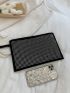 Rhinestone Decor Square Bag