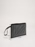 Rhinestone Decor Square Bag