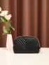 Mini Chevron Detail Dome Bag With Wristlet