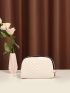 Mini Chevron Detail Dome Bag With Wristlet