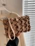 Braided Detail Square Bag