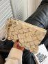 Minimalist Ruched Bag With Wristlet