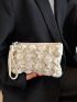 Minimalist Ruched Bag With Wristlet