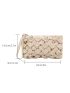 Minimalist Ruched Bag With Wristlet