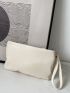 Minimalist Ruched Bag With Wristlet