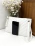 Chevron Tassel Decor Square Bag