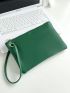 Quilted Square Bag With Wristlet
