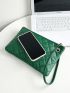 Quilted Square Bag With Wristlet