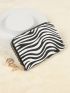 Zebra Striped Faux Pearl Decor Card Holder