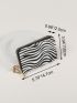 Zebra Striped Faux Pearl Decor Card Holder