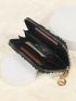 Zebra Striped Faux Pearl Decor Card Holder