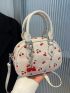 Mini Cherry Graphic Dome Bag