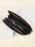 Heart Quilted Long Wallet