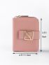 Metal Leaf Decor Small Wallet