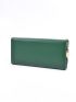Metal Detail Flap Long Wallet