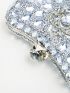 Mini Rhinestone Decor Chain Box Bag