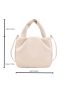Minimalist Zipper Ruched Bag