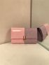 Glitter Decor Metal Lock Flap Square Bag