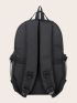 Letter Patch Pocket Front Backpack