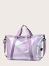 Holographic Double Handle Duffel Bag