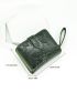 Flower Embossed Small Wallet