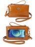 Flower Decor Touch Screen Phone Wallet