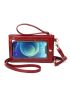 Flower Decor Touch Screen Phone Wallet