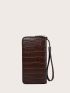 Crocodile Embossed Long Wallet