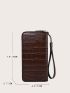 Crocodile Embossed Long Wallet
