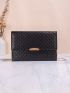 Stitch Detail Flap Square Bag